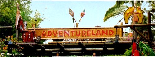 Detail of Adventureland sign