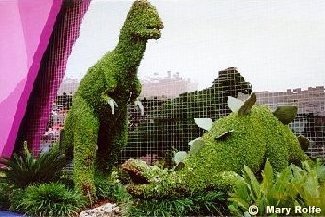 Prehistoric topiary at Universe of Energy