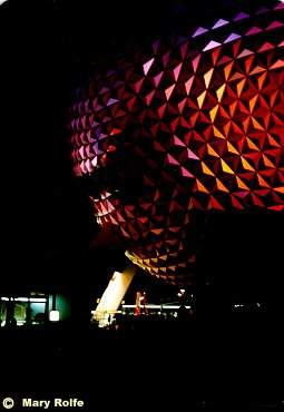 geosphere at night