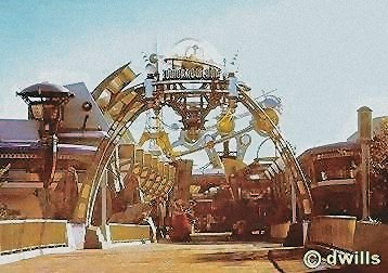 Tomorrowland entrance from hub